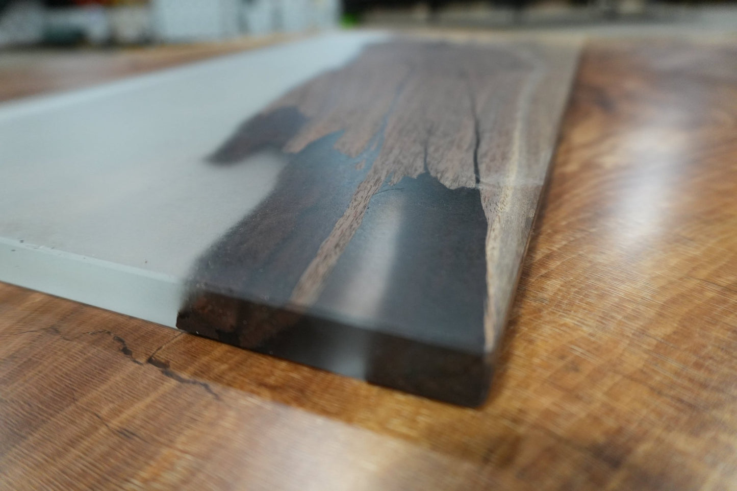 12" X 23" Clear Epoxy Serving Tray - Ol Loggin Sawmill