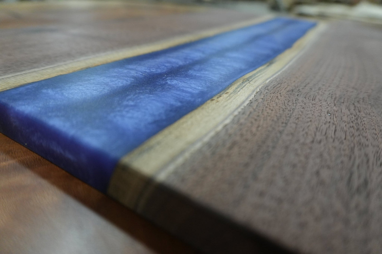 12" X 23" Midnight Bloom Epoxy Serving Tray - Ol Loggin Sawmill
