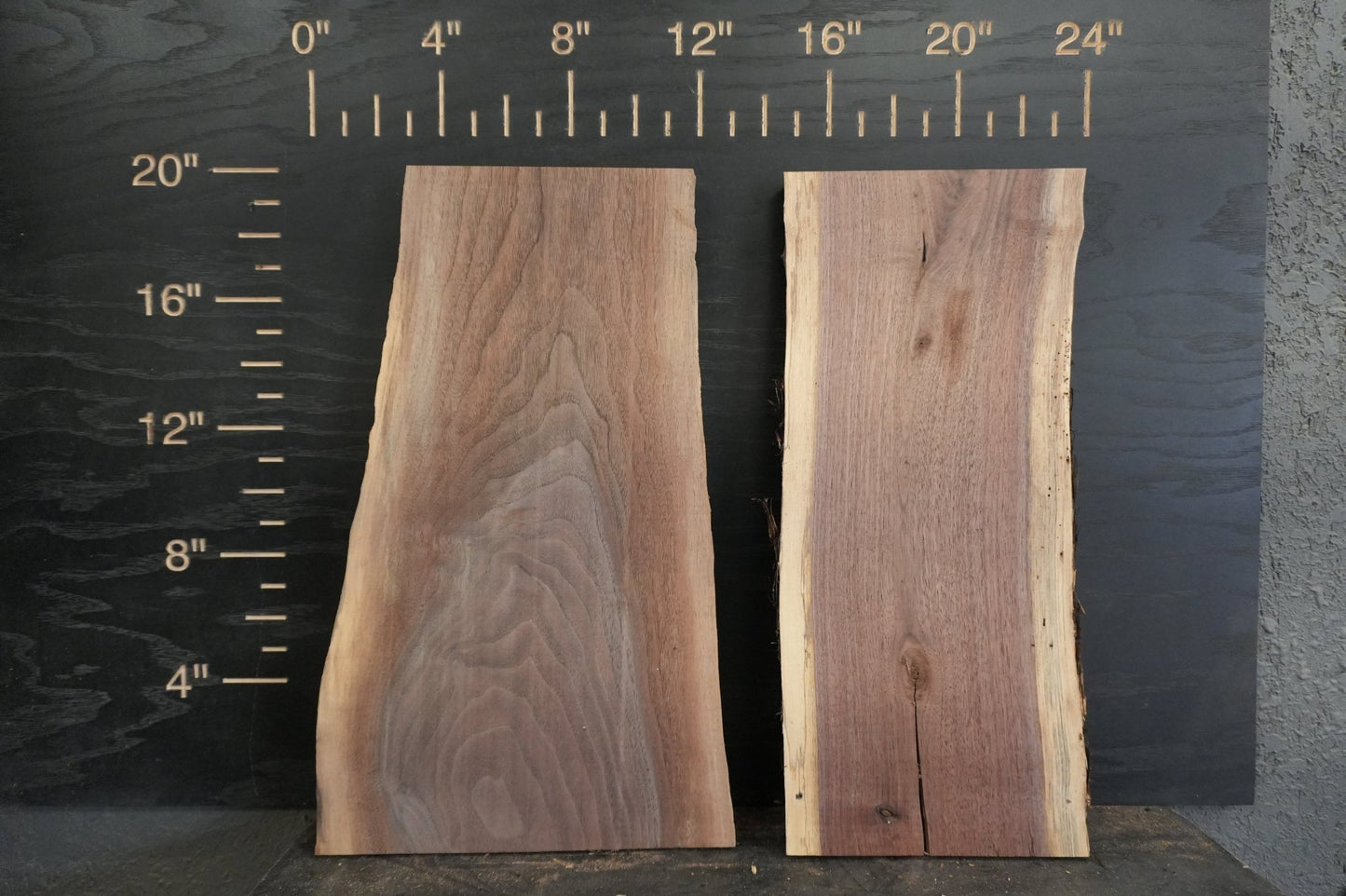 20 - " Walnut Wood Kit Live - Edge - Ol Loggin Sawmill