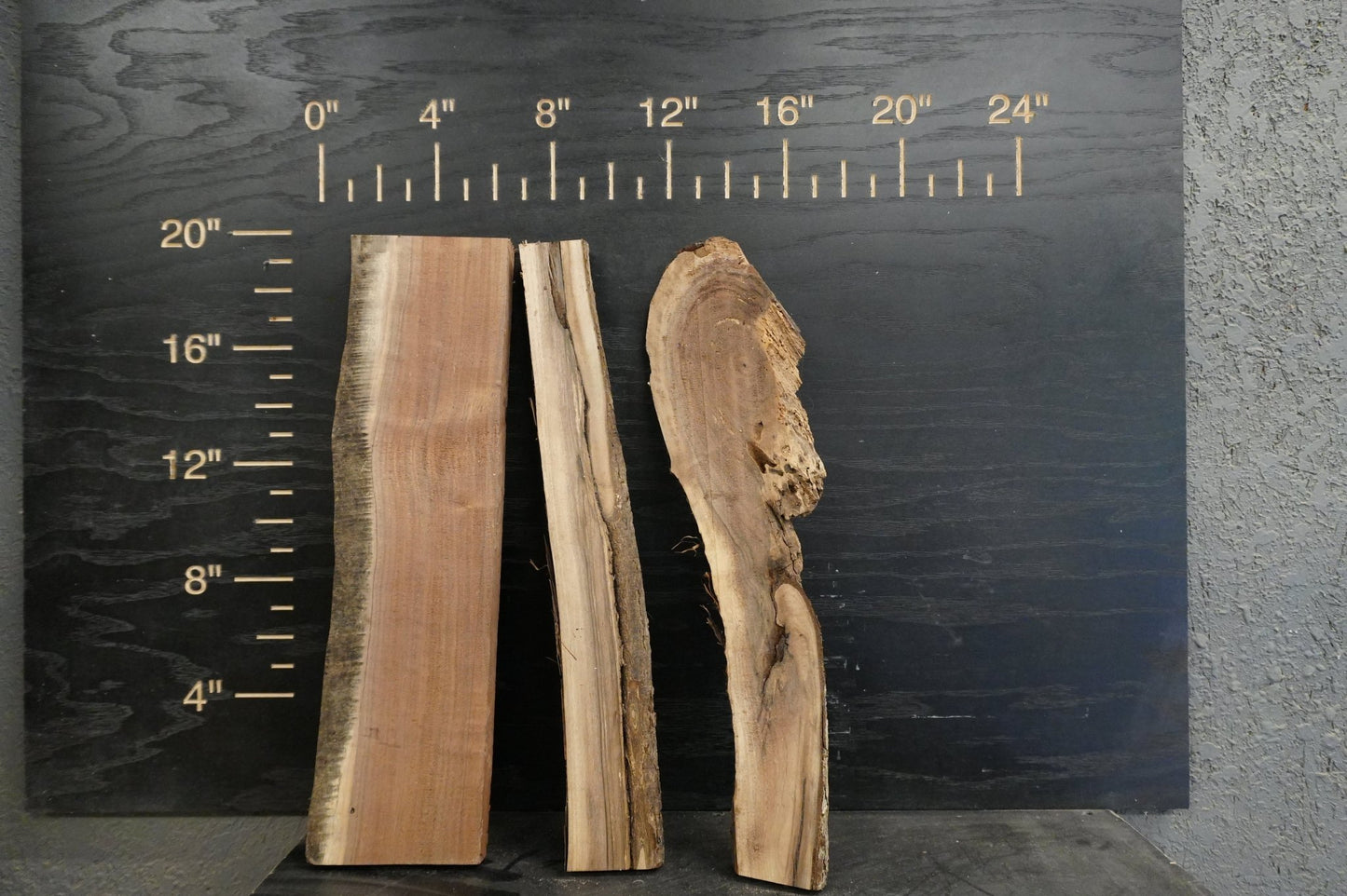 20 - " Walnut Wood Kit Live - Edge - Ol Loggin Sawmill