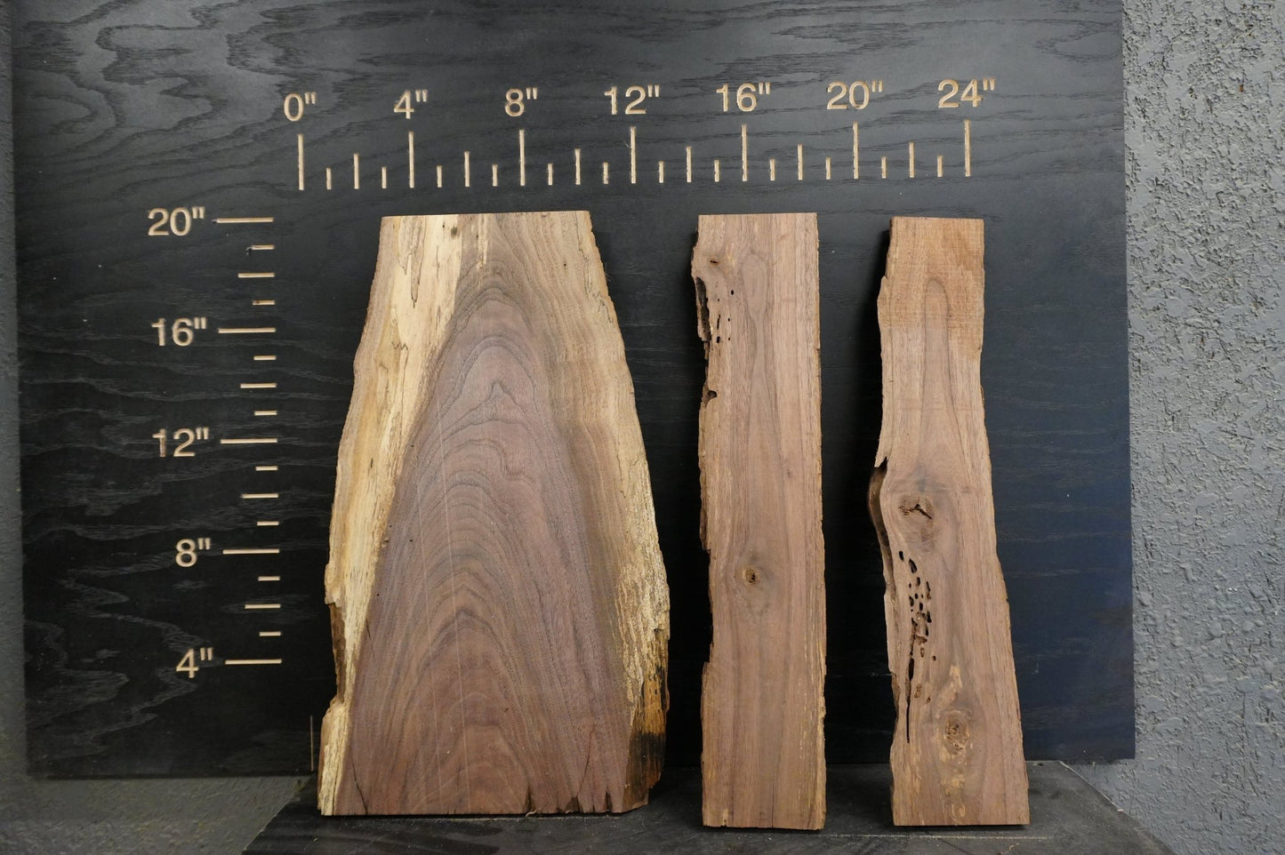 20 - " Walnut Wood Kit Live - Edge - Ol Loggin Sawmill