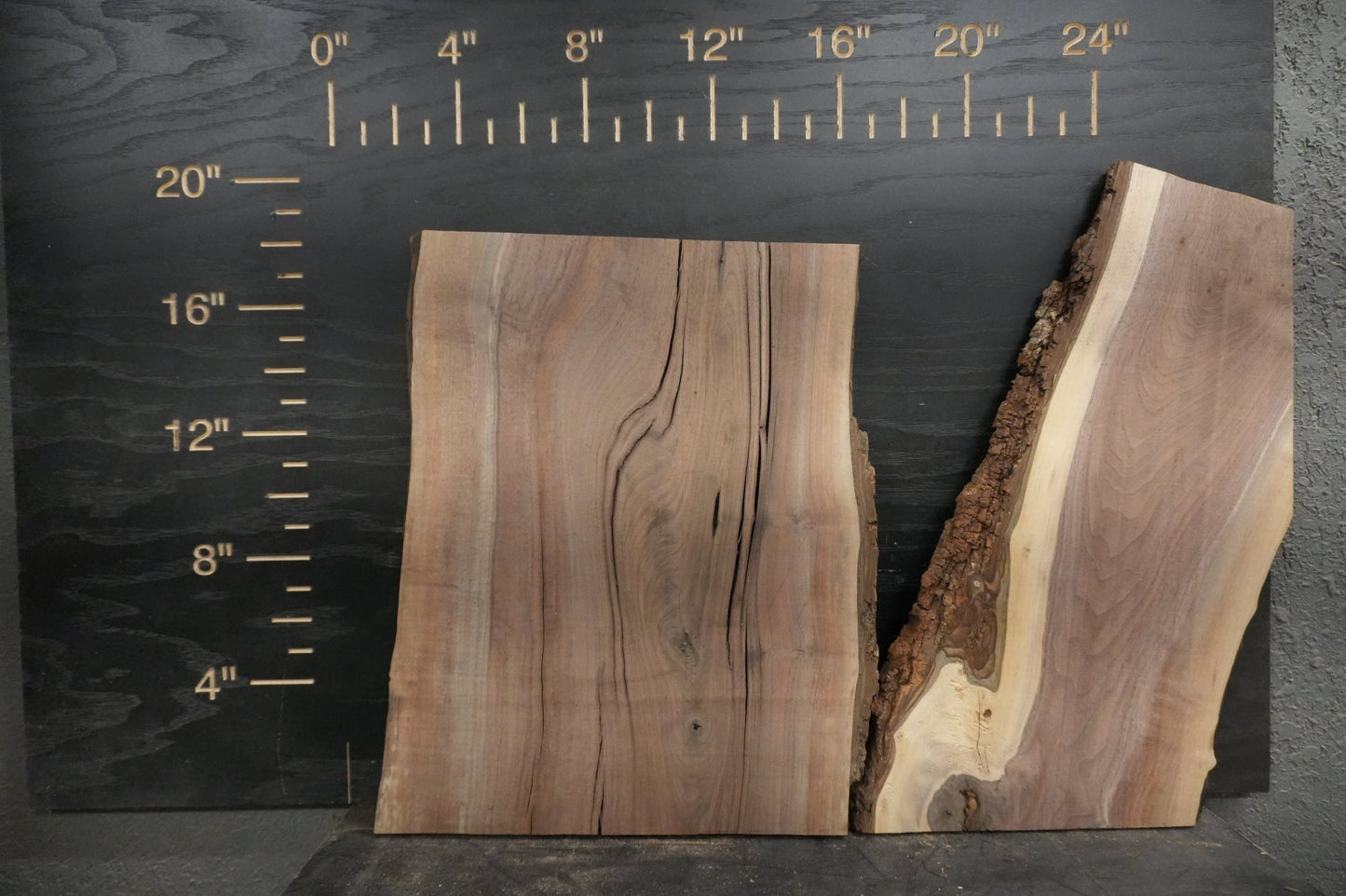 20 - " Walnut Wood Kit Live - Edge - Ol Loggin Sawmill