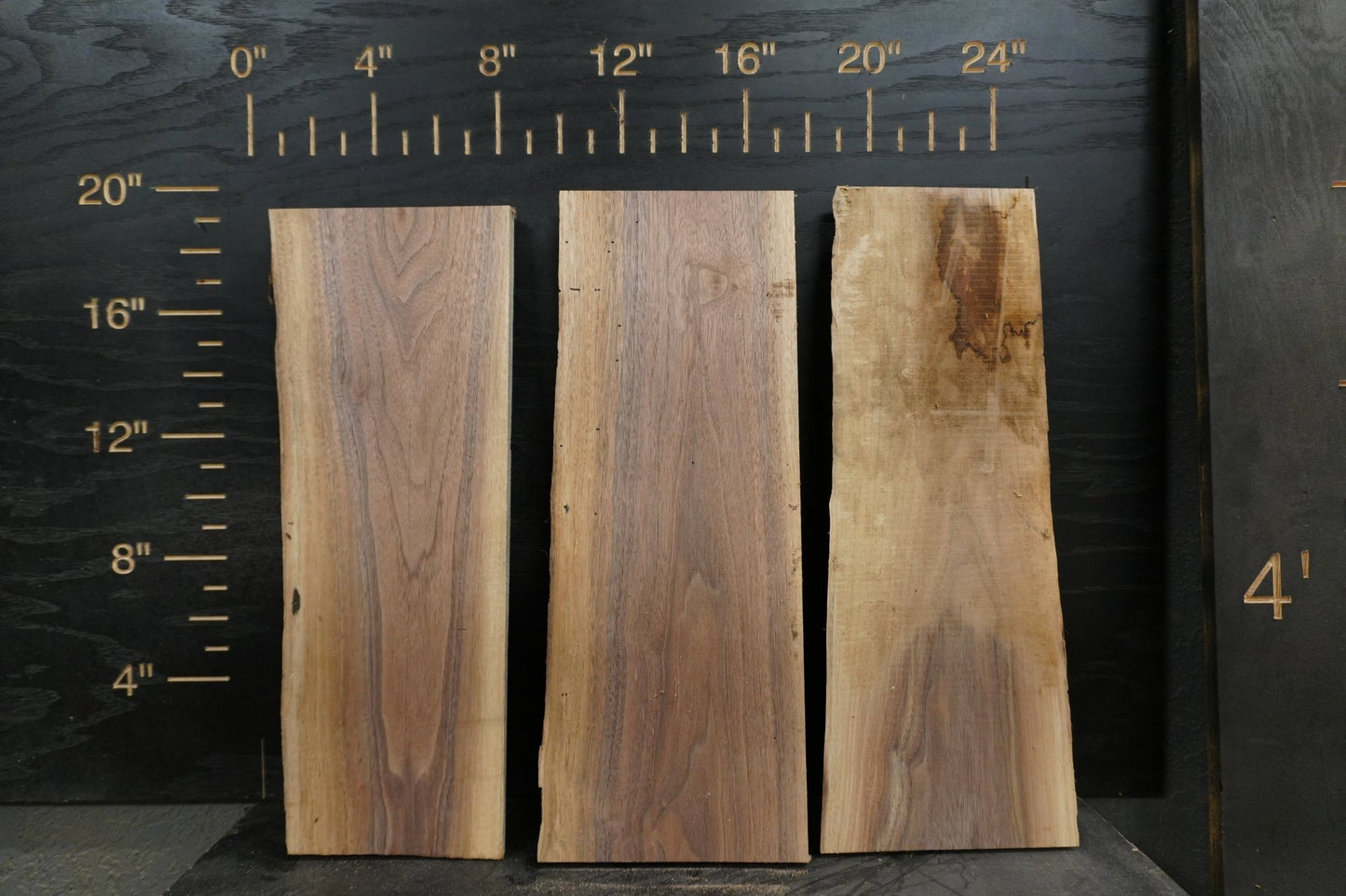 20 - " Walnut Wood Kit Live - Edge - Ol Loggin Sawmill