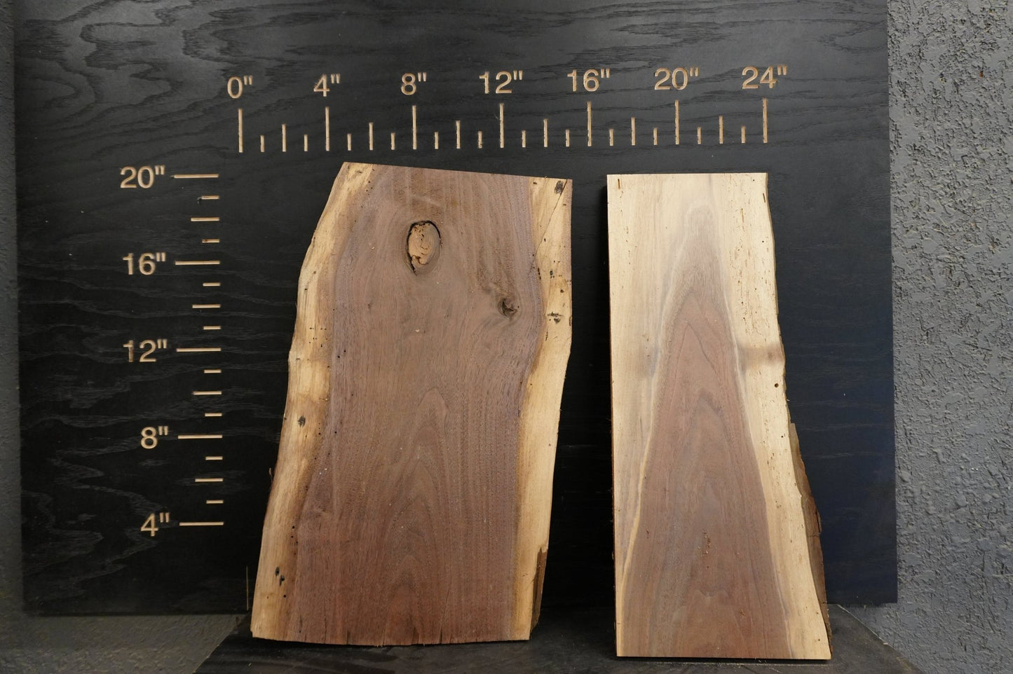 20 - " Walnut Wood Kit Live - Edge - Ol Loggin Sawmill