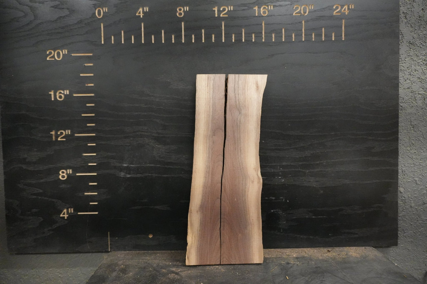 20 - " Walnut Wood Kit Live - Edge (large Pieces) - Ol Loggin Sawmill