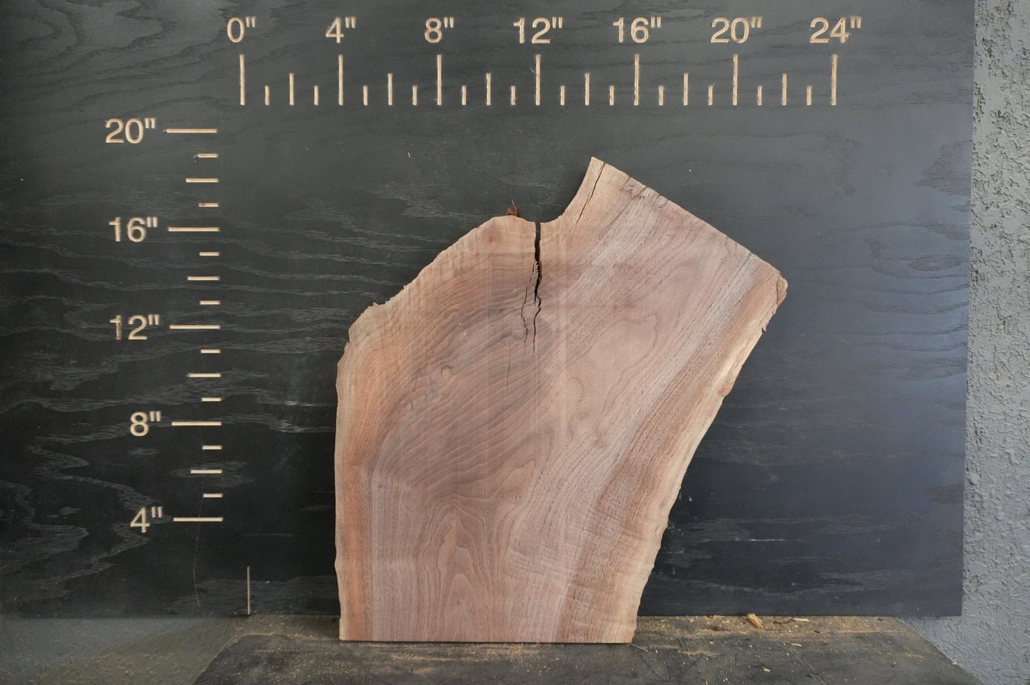 20 - " Walnut Wood Kit Live - Edge (large Pieces) - Ol Loggin Sawmill