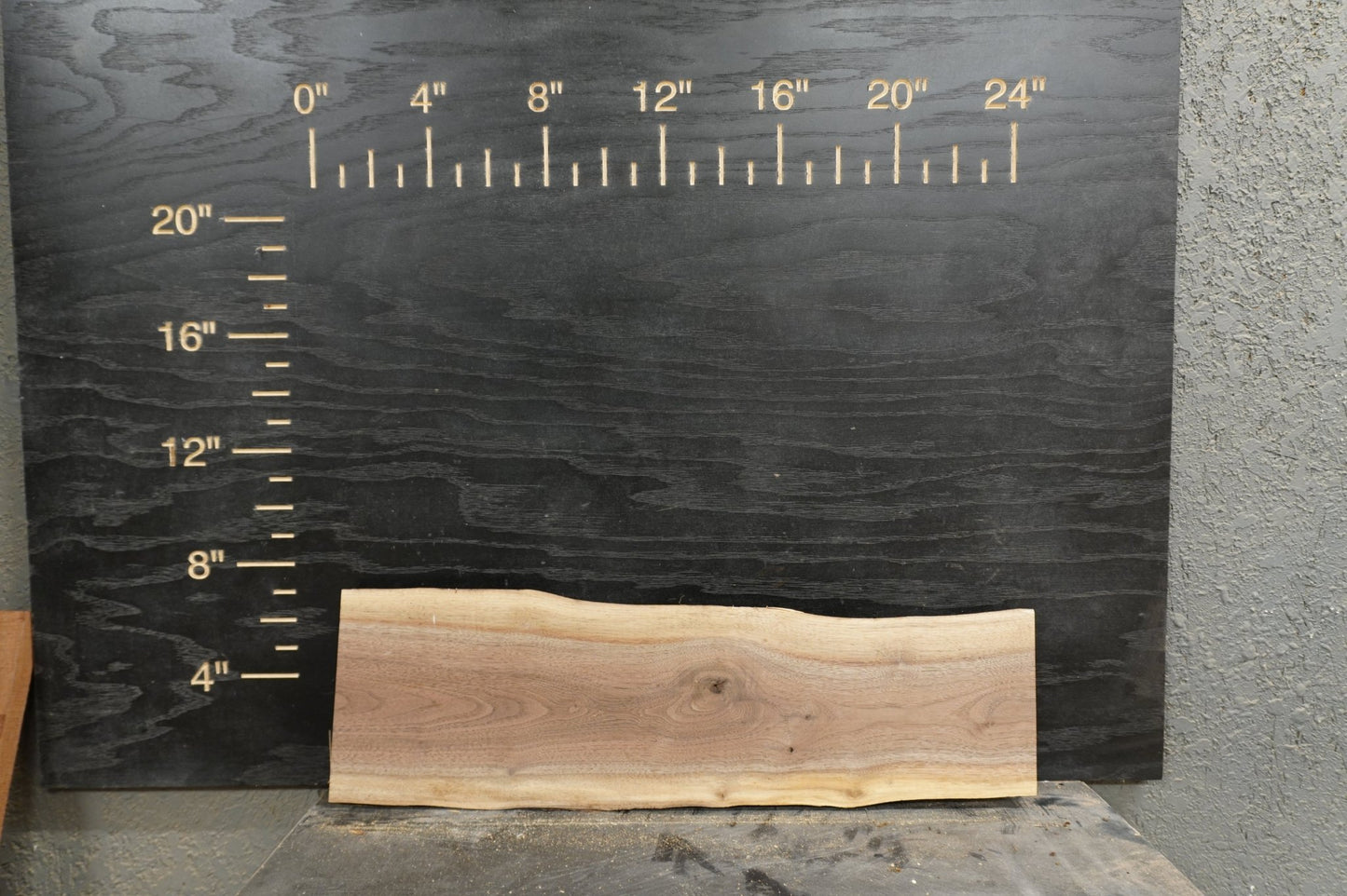 24" Walnut, Cherry, Elm, Wood Kit Live - Edge - Ol Loggin Sawmill