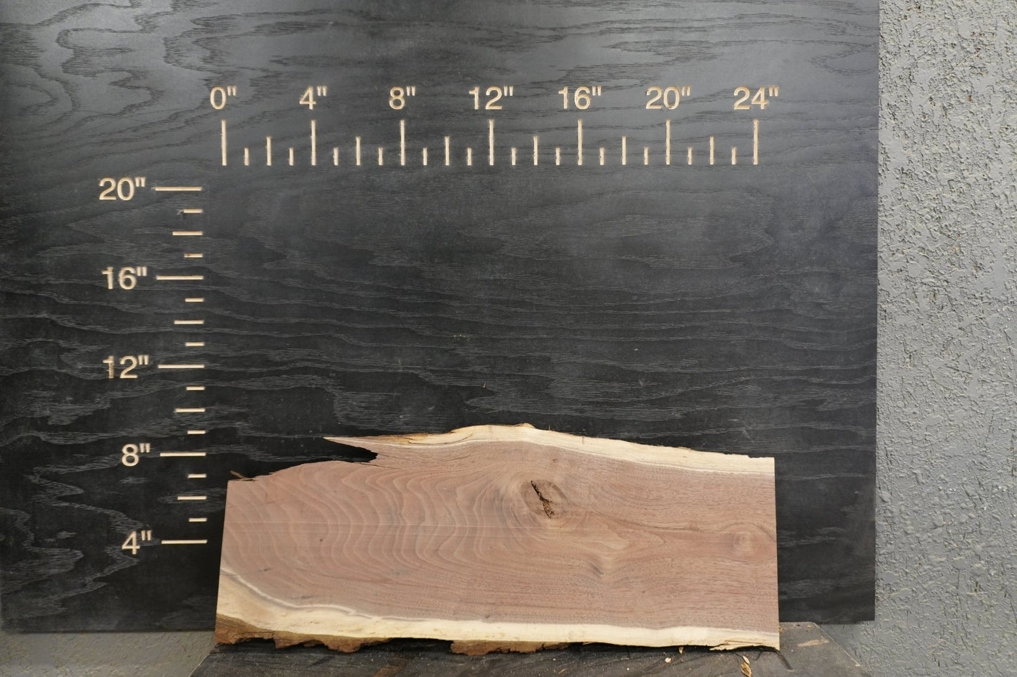 24" Walnut & Elm Dimensional Wood Kit Live - Edge - Ol Loggin Sawmill