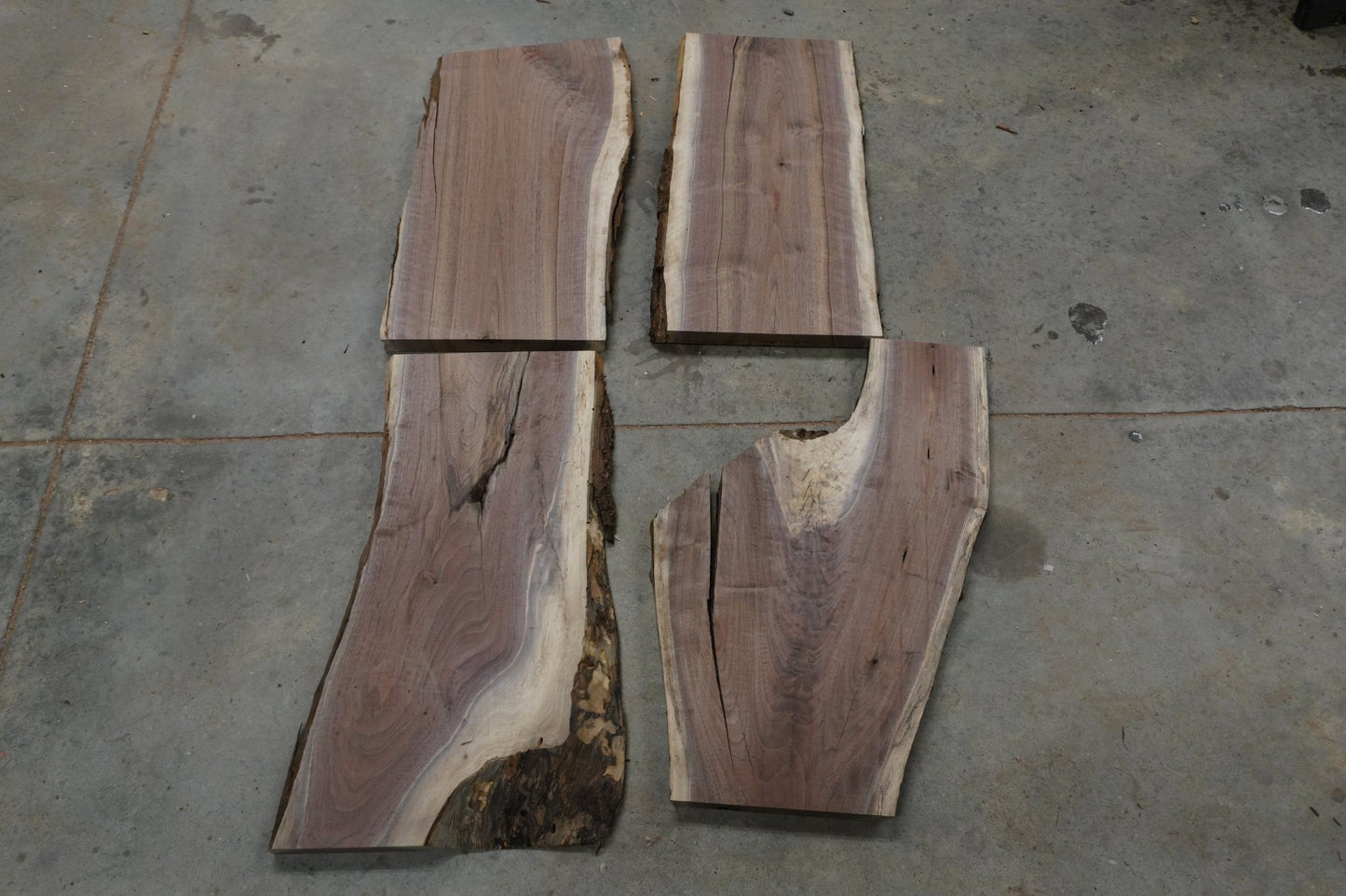 24 - " Walnut Large Piece Wood Kit Live - Edge - Ol Loggin Sawmill