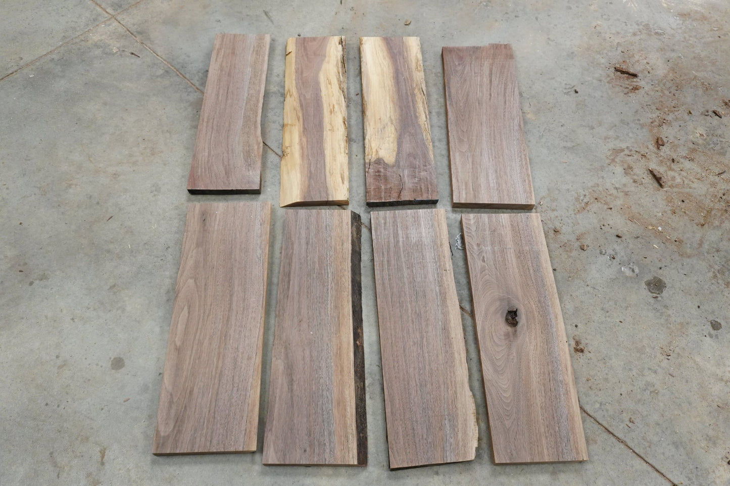 24 - " Walnut Wood Kit Live - Edge - Ol Loggin Sawmill