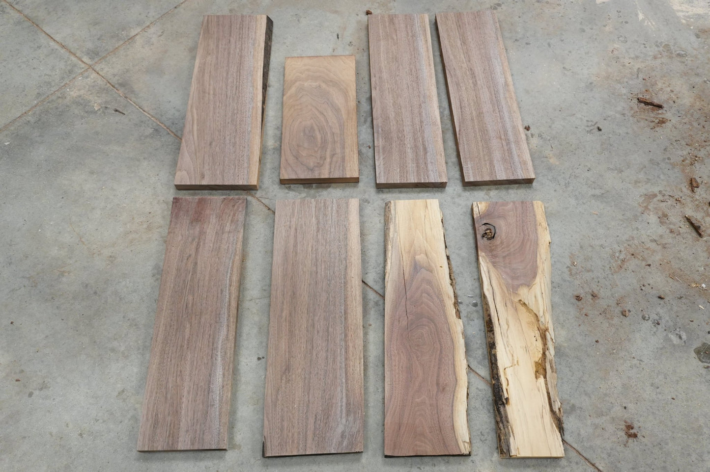 24 - " Walnut Wood Kit Live - Edge - Ol Loggin Sawmill