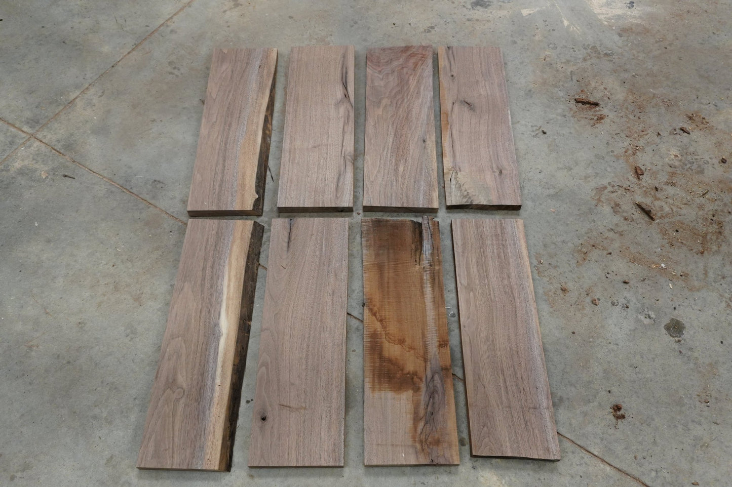 24 - " Walnut Wood Kit Live - Edge - Ol Loggin Sawmill