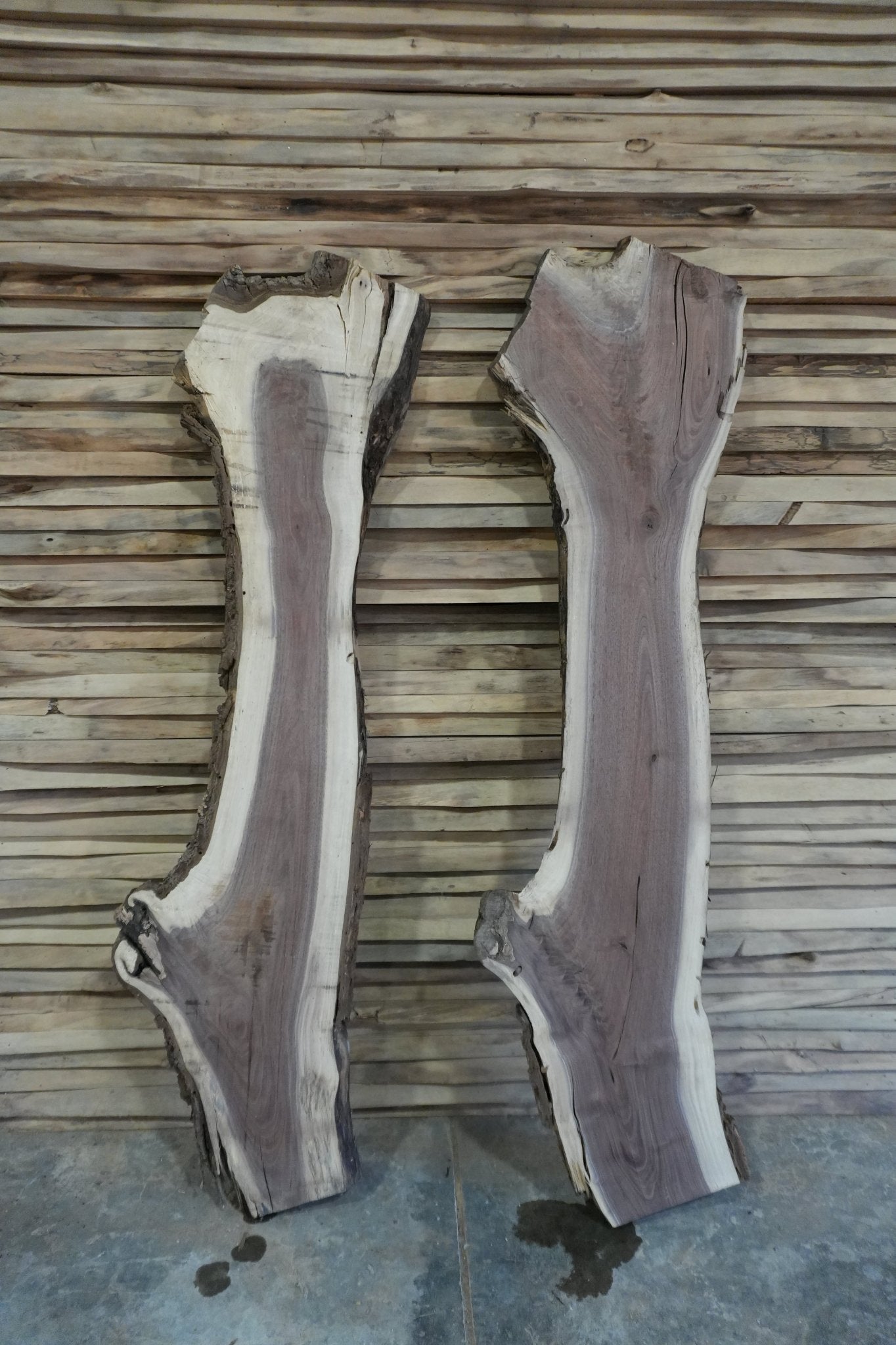 Bookmatched Walnut Slabs - Ol Loggin Sawmill