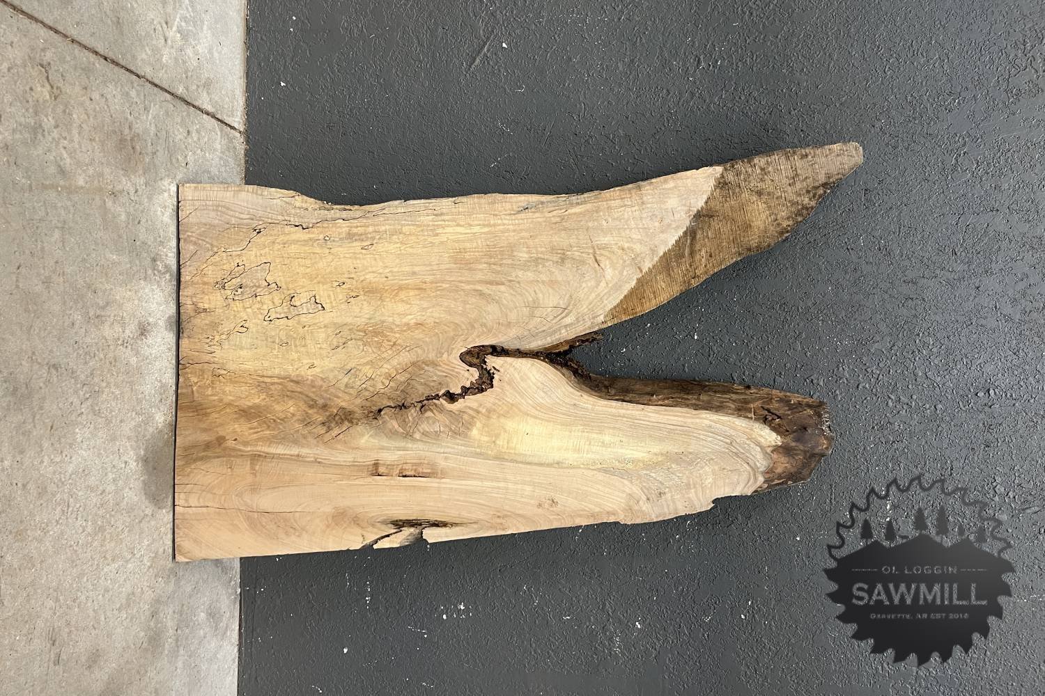 Curly Maple Live Edge Wood Slab - 24 BF - My Store