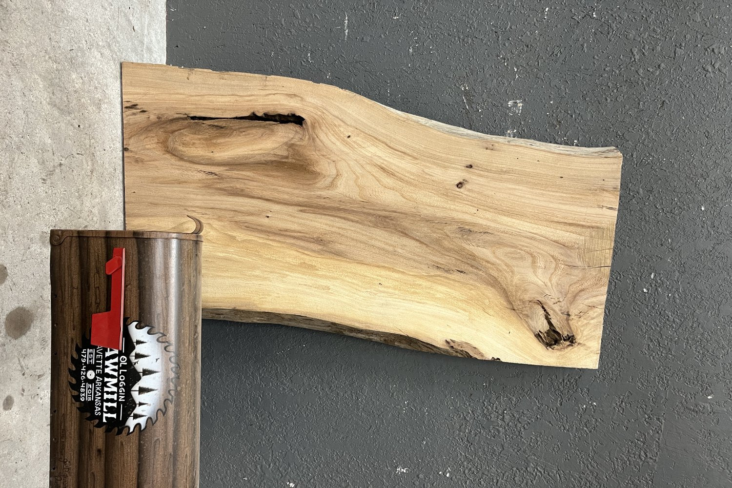 Elm Live Edge Wood Slab - 13.6 - My Store
