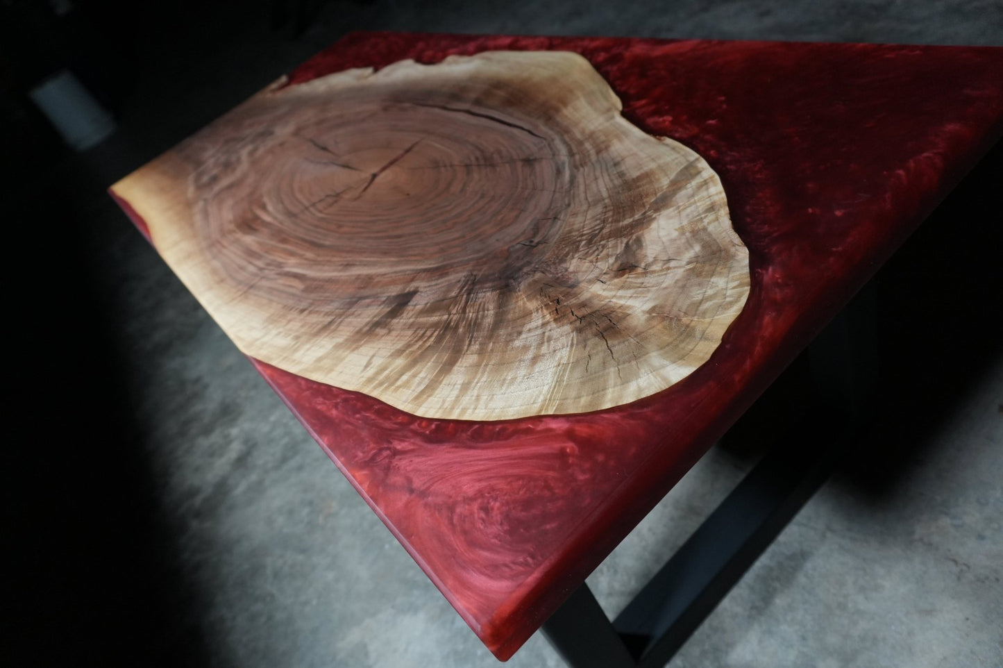 Lava Lake Epoxy & Walnut Coffee Table - Ol Loggin Sawmill