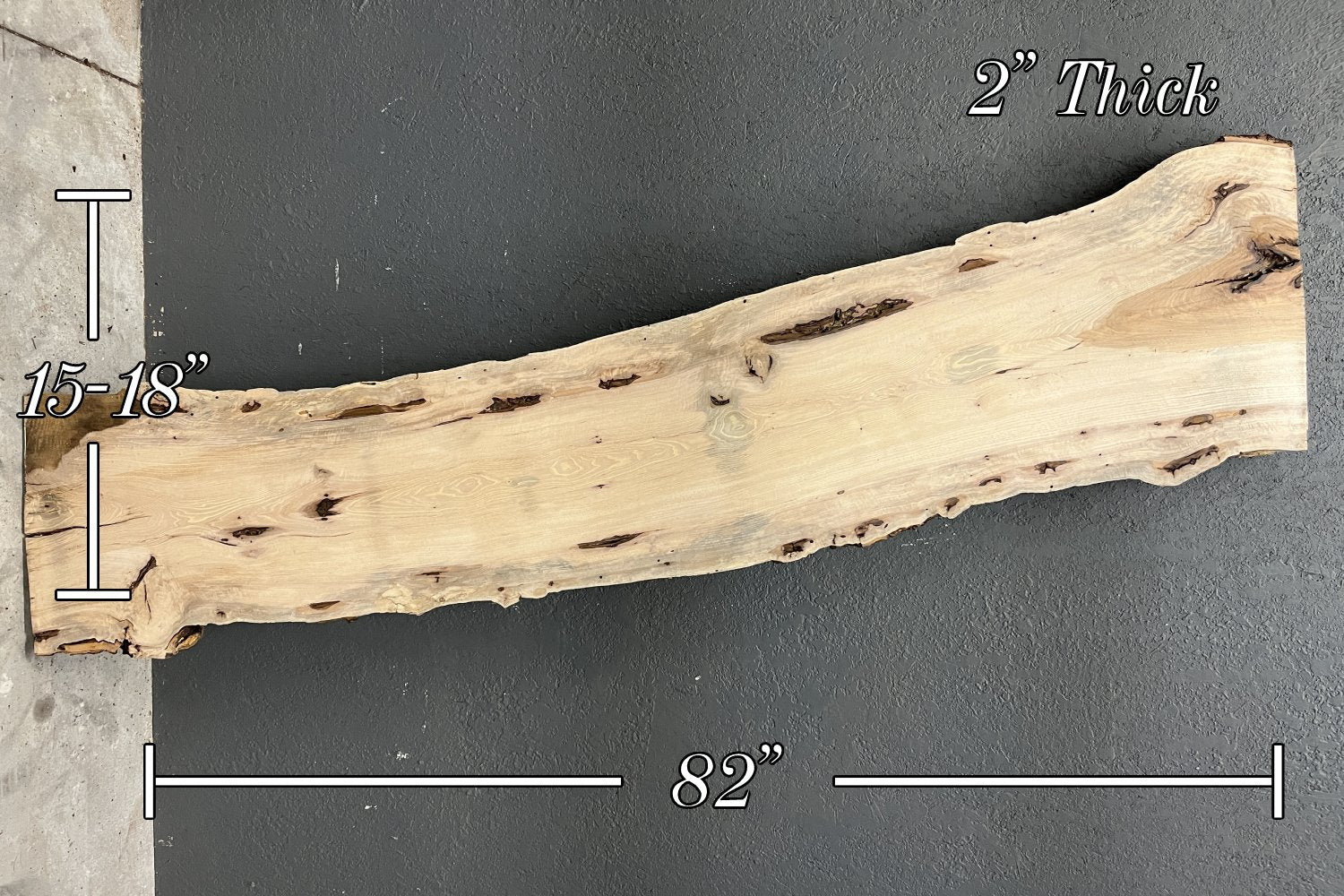 Pecan Live Edge Wood Slab BF – Ol Loggin Sawmill