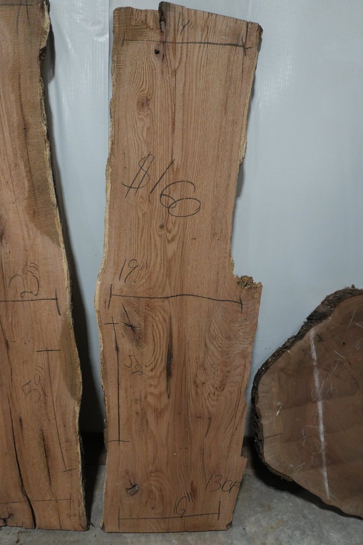 Red Oak Slab - Ol Loggin Sawmill