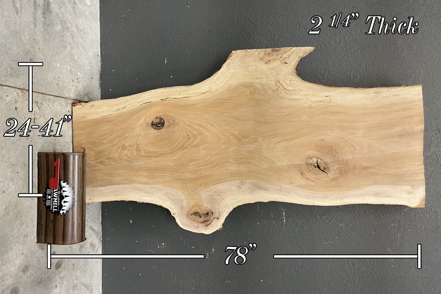 Sycamore Live Edge Wood Slab - 48.8 BF - My Store