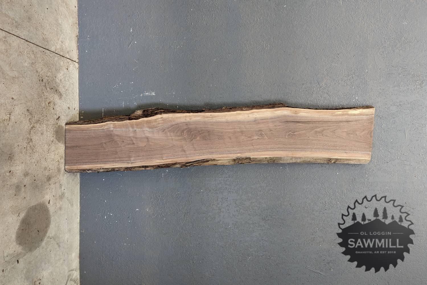 Walnut Live Edge Wood Slab - 35.5 BF - My Store