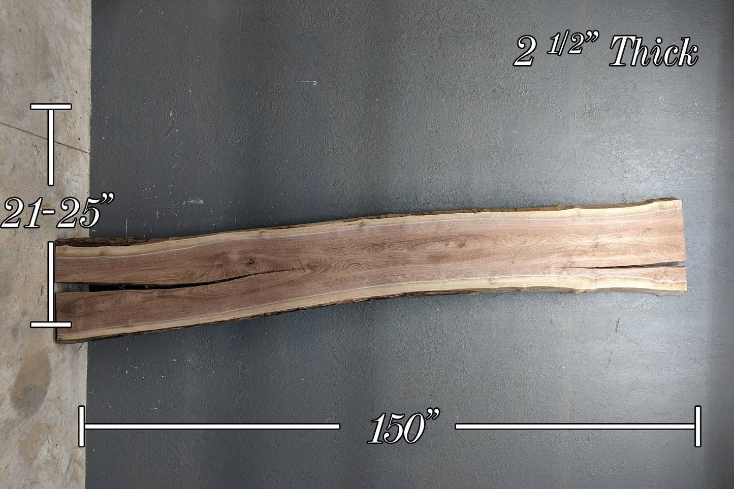 Walnut Live Edge Wood Slab - 71.9 BF - My Store