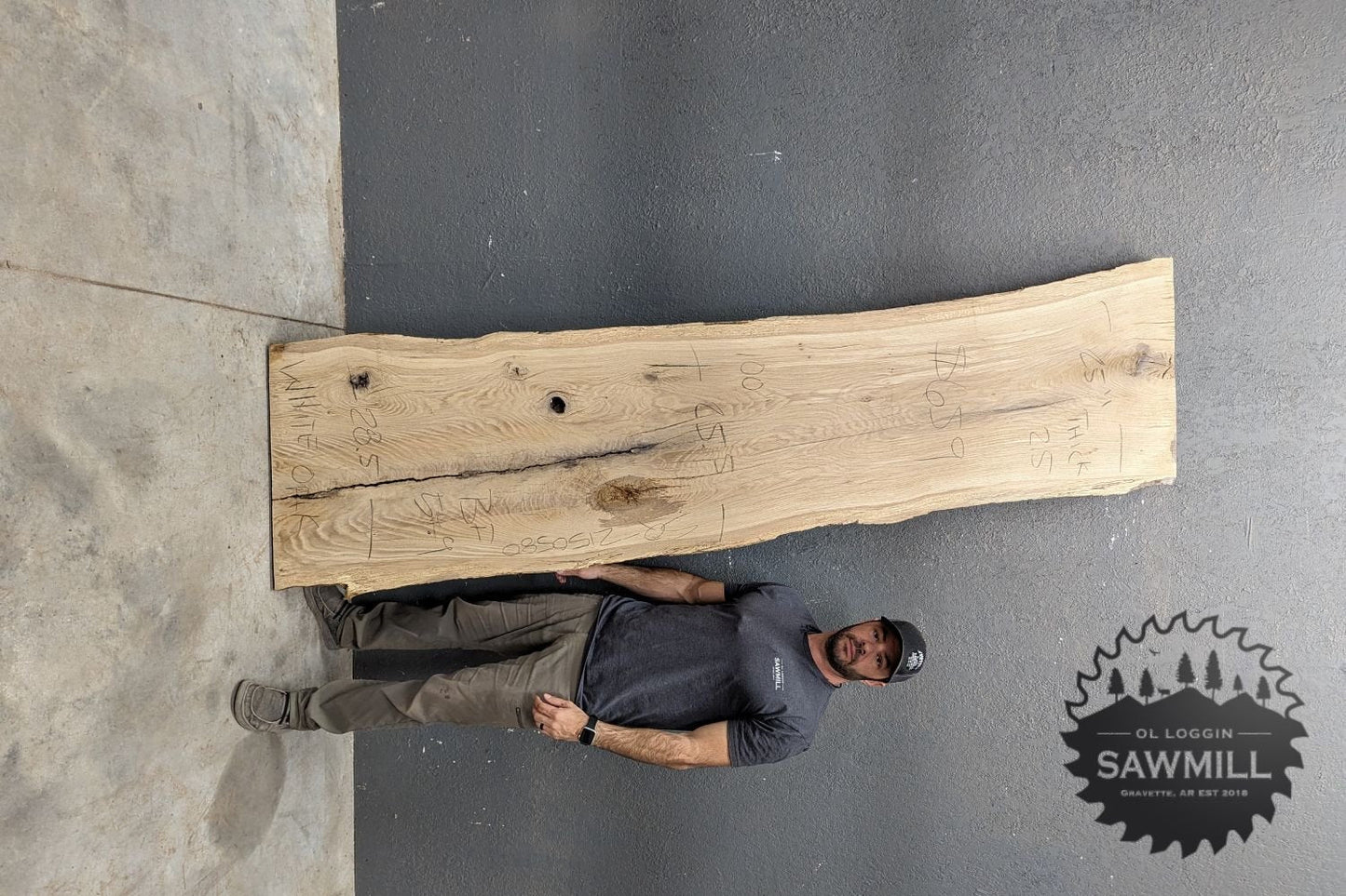 White Oak Live Edge Wood Slab - 54.9 BF - My Store