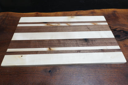 15 1/2 X 9 1/2 Maple & Walnut Cutting Board - Ol Loggin Sawmill