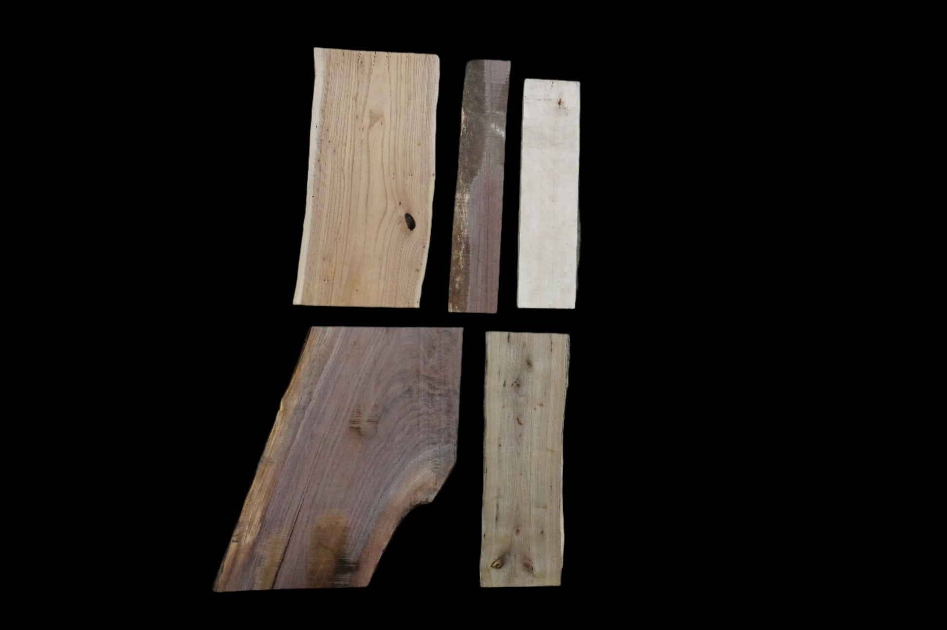 20" Cherry, Elm, Maple, & Walnut Mixed Scrap Kit - Ol Loggin Sawmill
