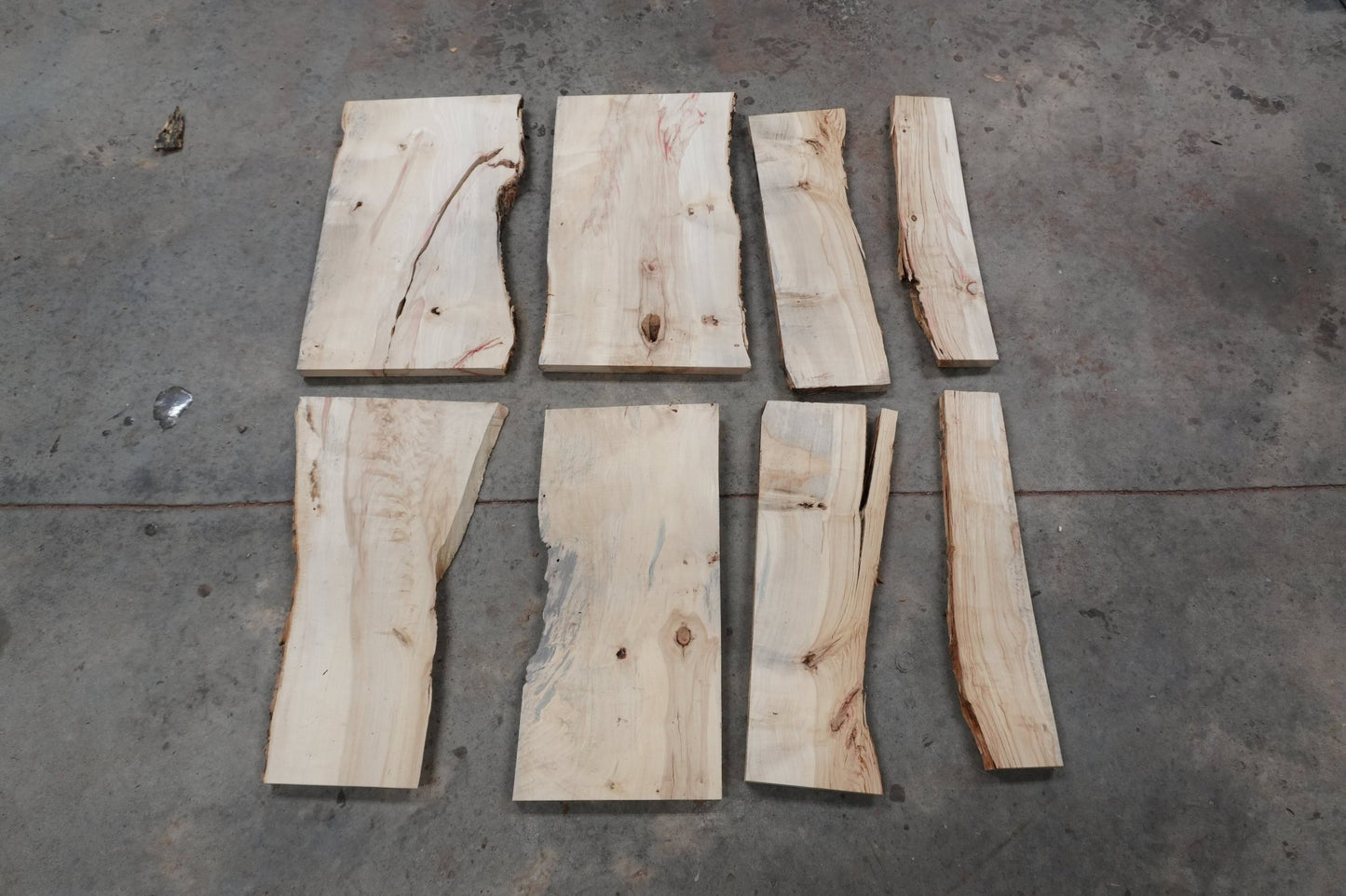 20' Flaming Boxelder Wood Kit Live - Edge - Ol Loggin Sawmill
