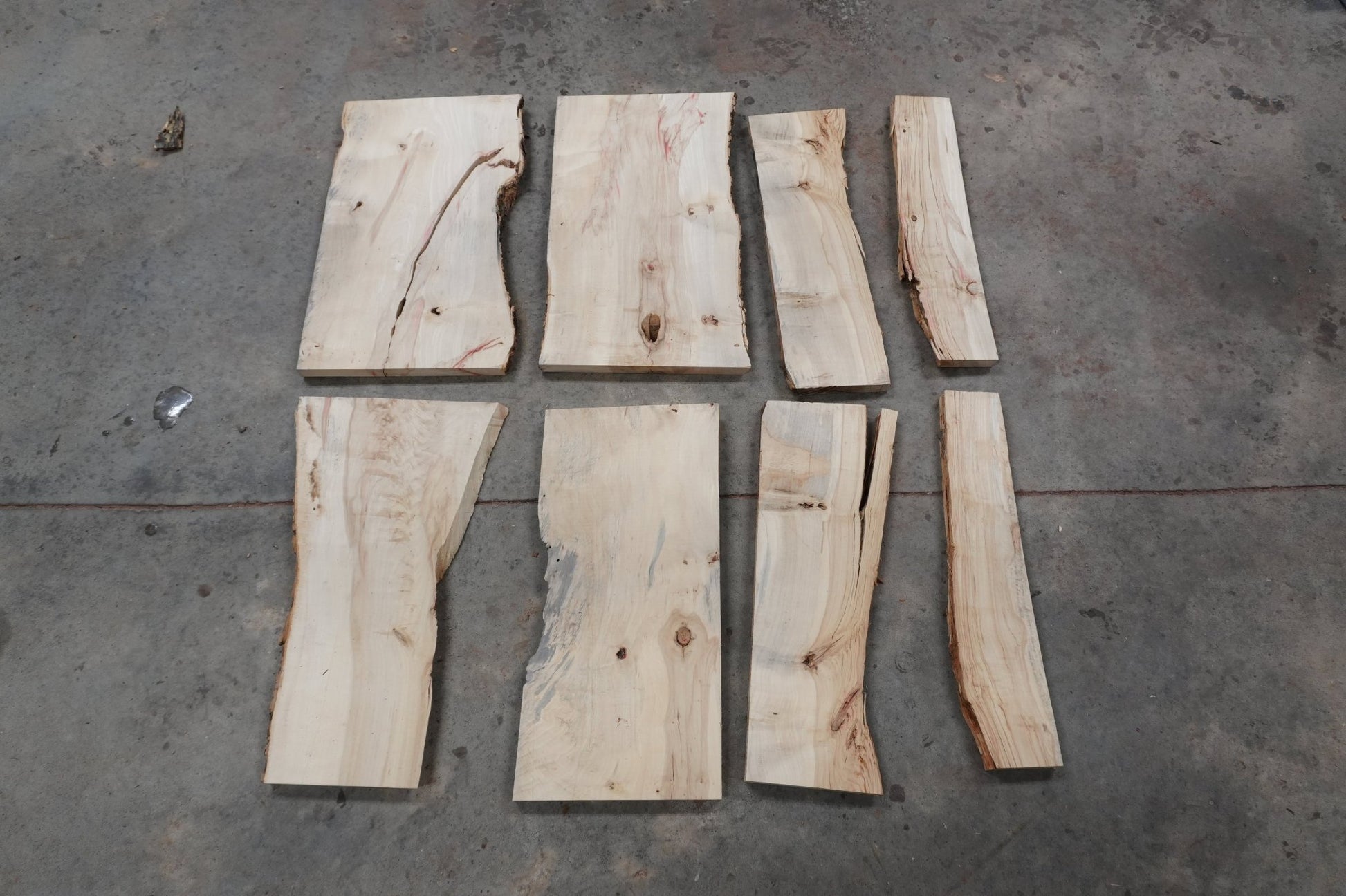 20' Flaming Boxelder Wood Kit Live - Edge - Ol Loggin Sawmill