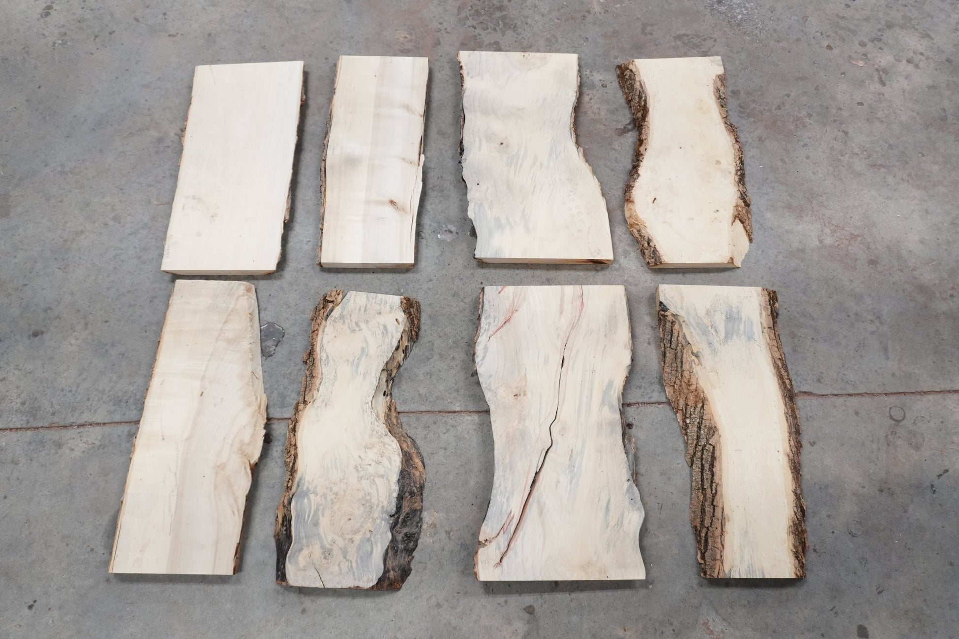 20' Flaming Boxelder Wood Kit Live - Edge - Ol Loggin Sawmill