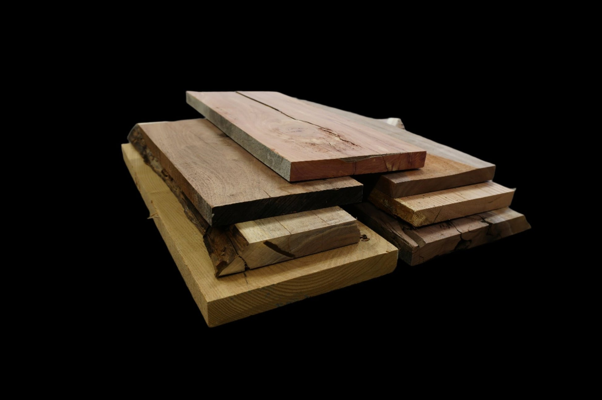 20" Maple, Walnut, & Cedar Mixed Scrap Kit - Ol Loggin Sawmill
