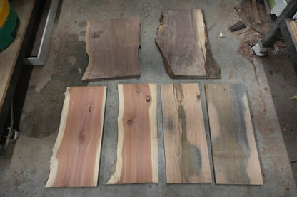 20 - " Mixed Wood Kit - Walnut, Cedar, Elm - Ol Loggin Sawmill