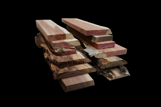 20 - " Walnut & Cedar Wood Kit Live - Edge - Ol Loggin Sawmill