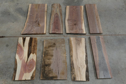 20 - " Walnut & Cedar Wood Kit Live - Edge - Ol Loggin Sawmill