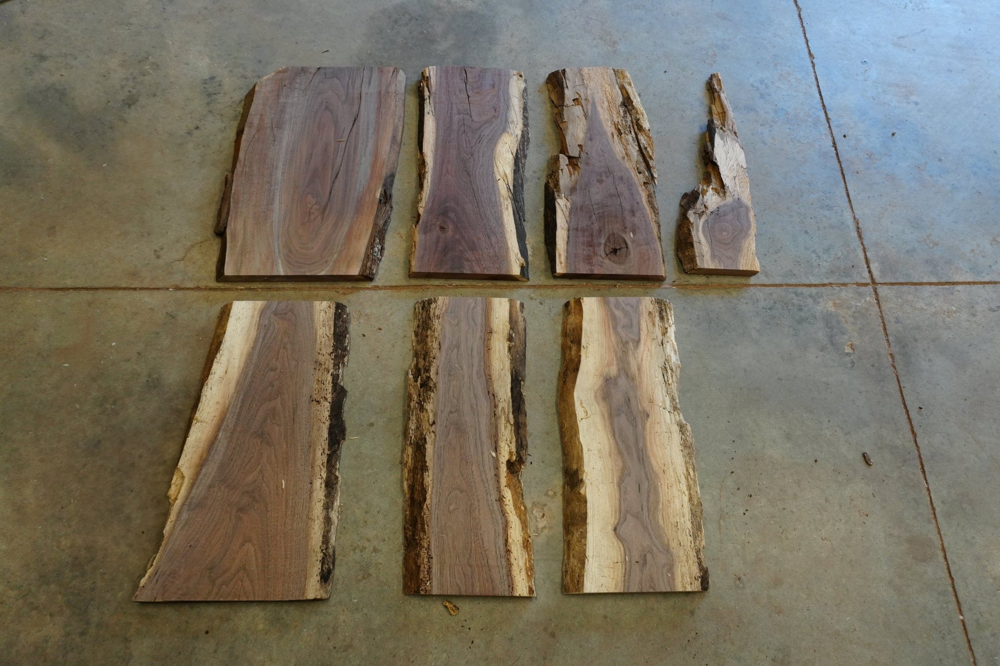 20 - " Walnut & Cedar Wood Kit Live - Edge - Ol Loggin Sawmill