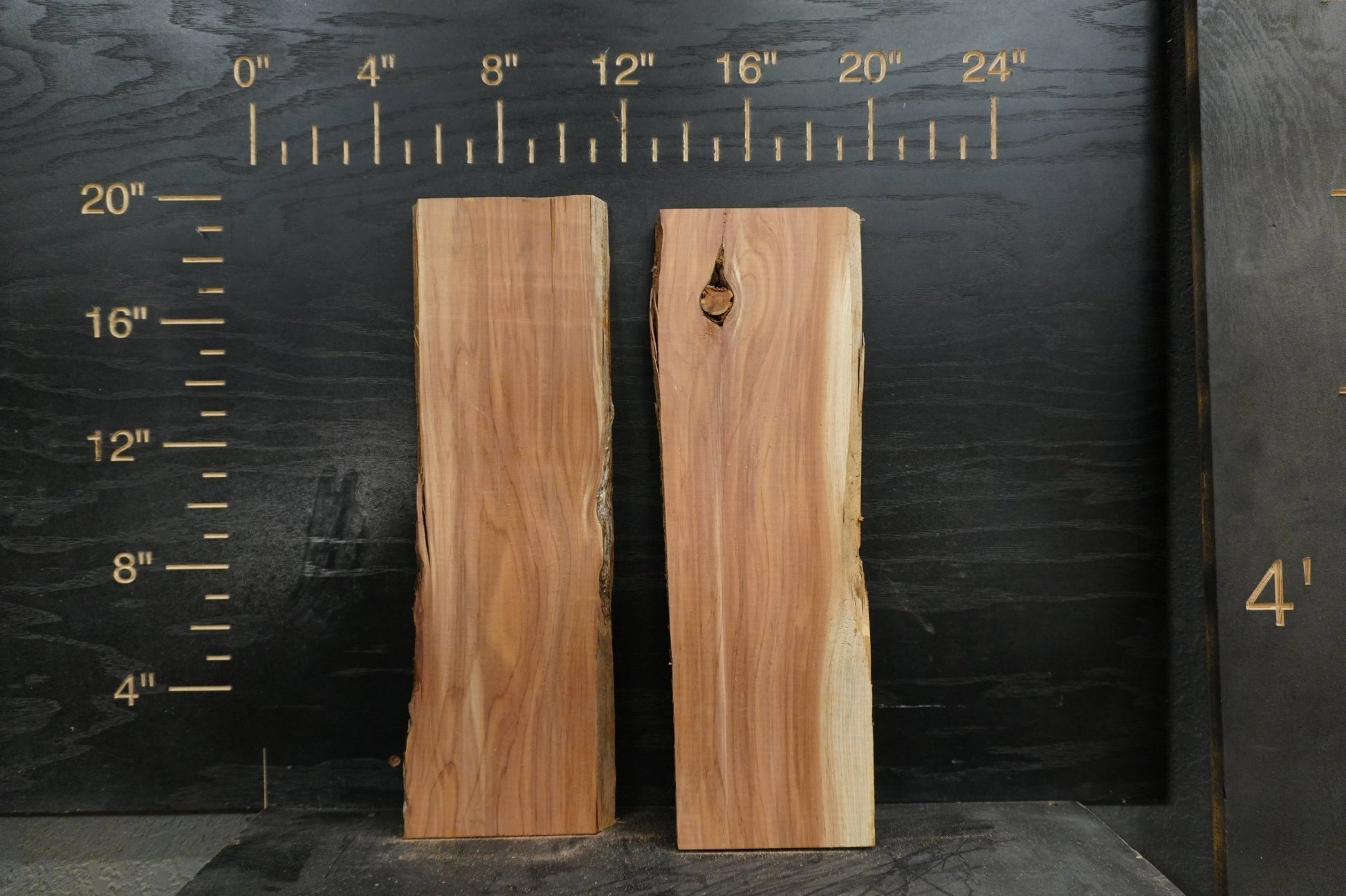 20 - " Walnut & Cedar Wood Kit Live - Edge - Ol Loggin Sawmill