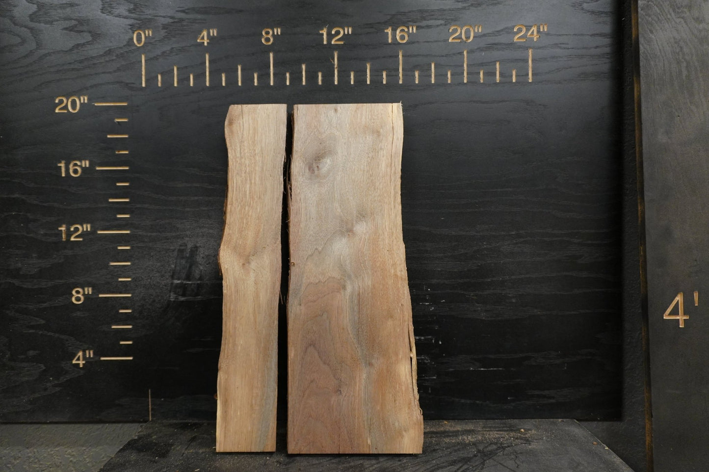 20 - " Walnut, Hickory & Maple Wood Kit Live - Edge - Ol Loggin Sawmill