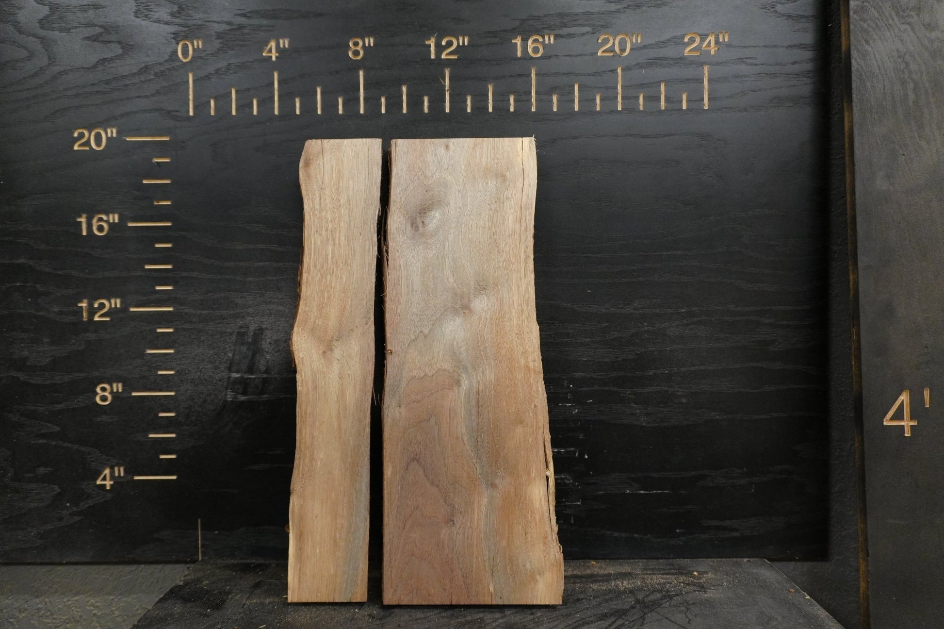 20 - " Walnut, Hickory & Maple Wood Kit Live - Edge - Ol Loggin Sawmill