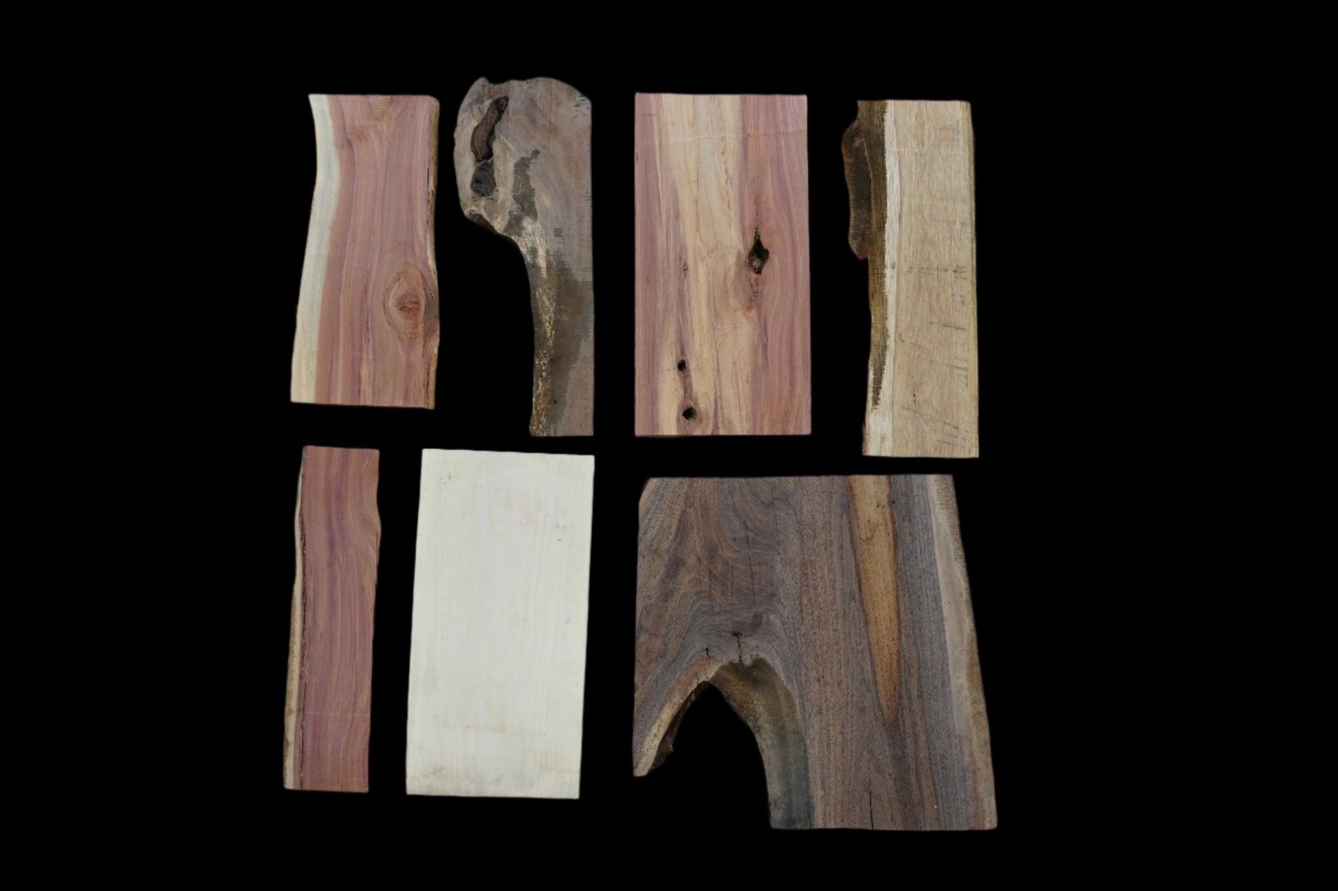 20" Walnut, Maple, Cedar, & Hickory Mixed Scrap Kit - Ol Loggin Sawmill