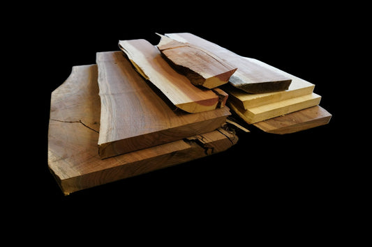 20 - " Walnut, Maple & Cedar Wood Kit Live - Edge - Ol Loggin Sawmill