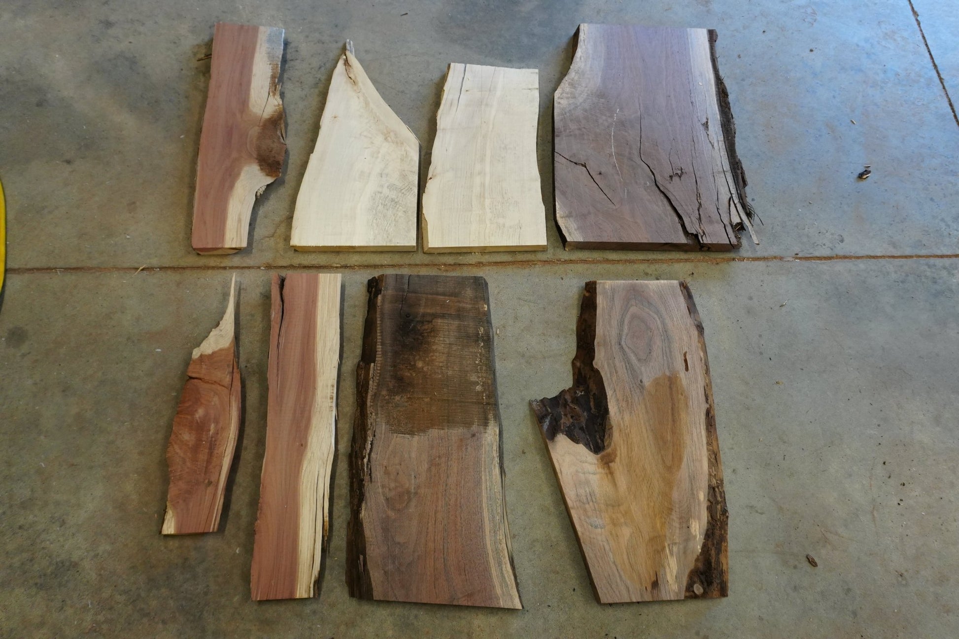 20 - " Walnut, Maple & Cedar Wood Kit Live - Edge - Ol Loggin Sawmill