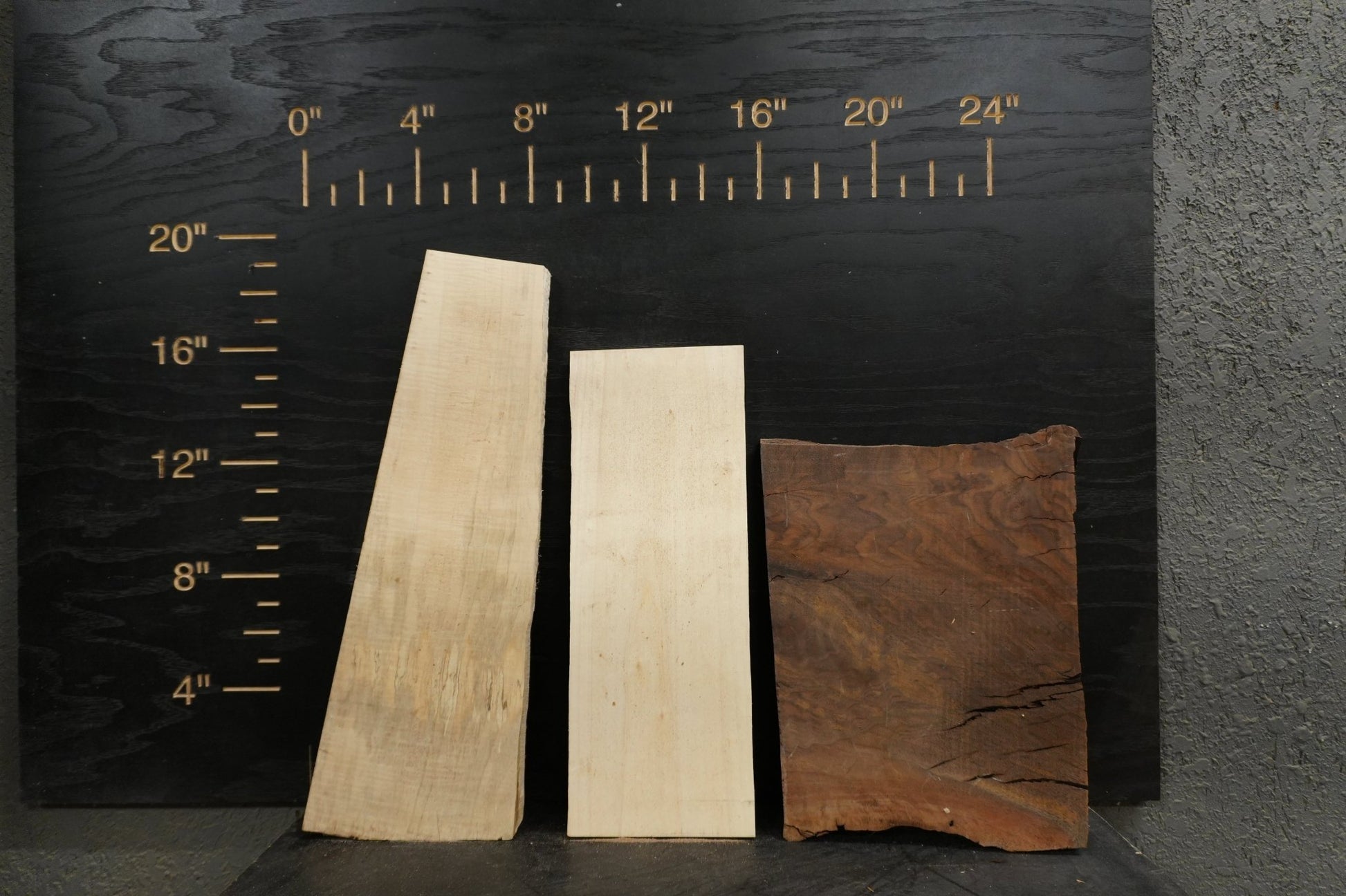 20 - " Walnut, Maple & Cedar Wood Kit Live - Edge - Ol Loggin Sawmill