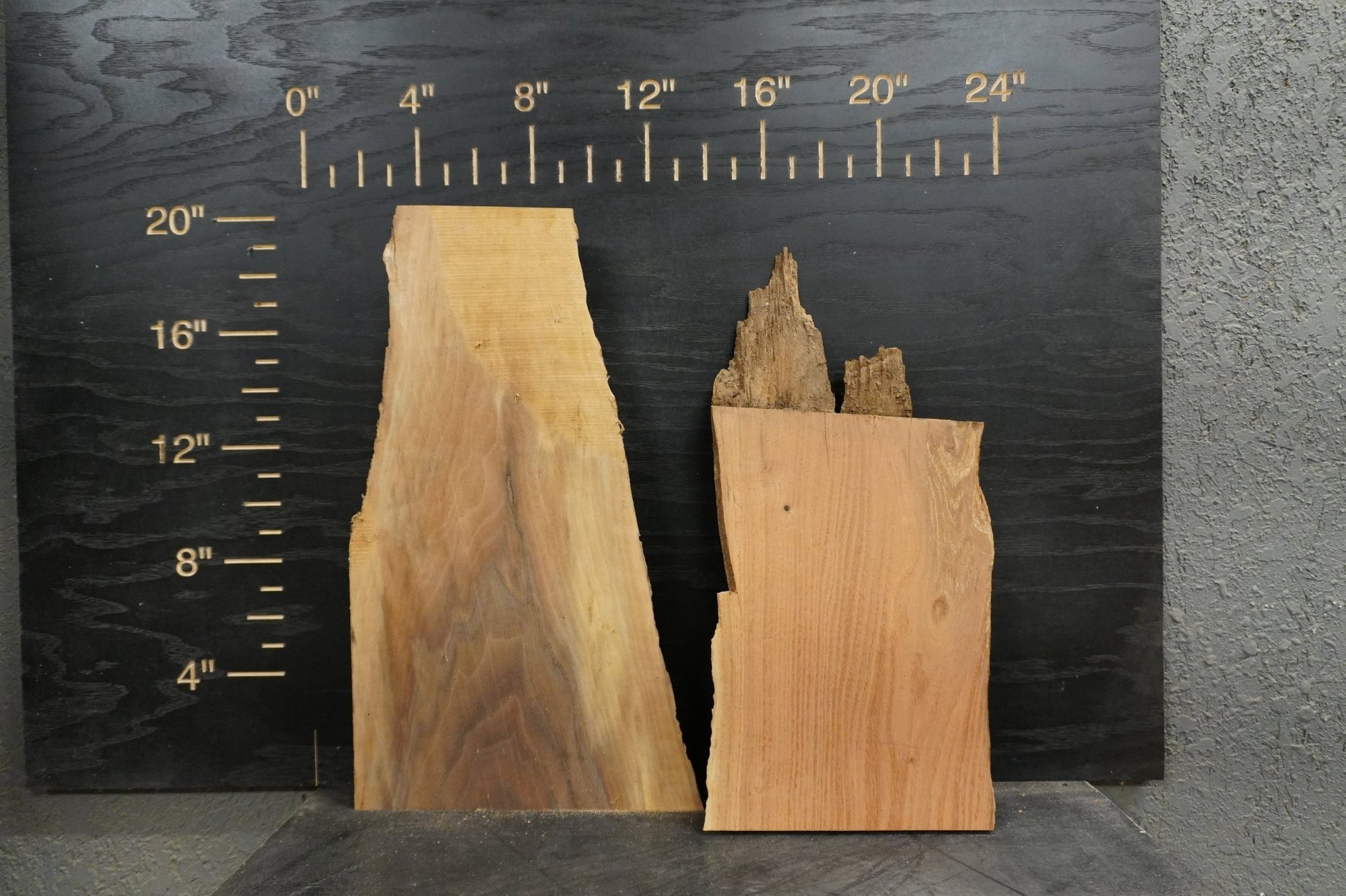 20 - " Walnut & Maple Wood Kit Live - Edge - Ol Loggin Sawmill