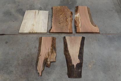 20 - " Walnut & Maple Wood Kit Live - Edge - Ol Loggin Sawmill