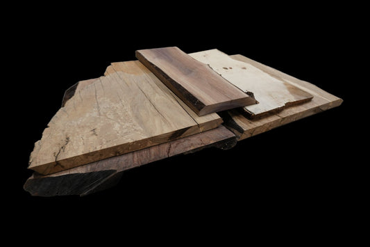 20 - " Walnut & Maple Wood Kit Live - Edge - Ol Loggin Sawmill