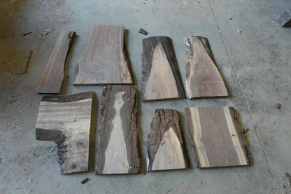 20 - " Walnut Wood Kit Live - Edge - Ol Loggin Sawmill