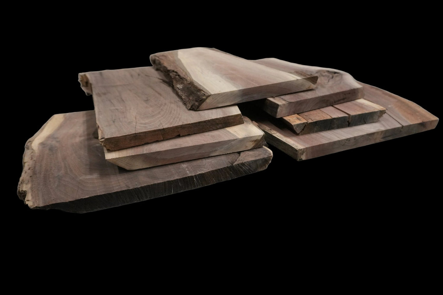 20 - " Walnut Wood Kit Live - Edge - Ol Loggin Sawmill