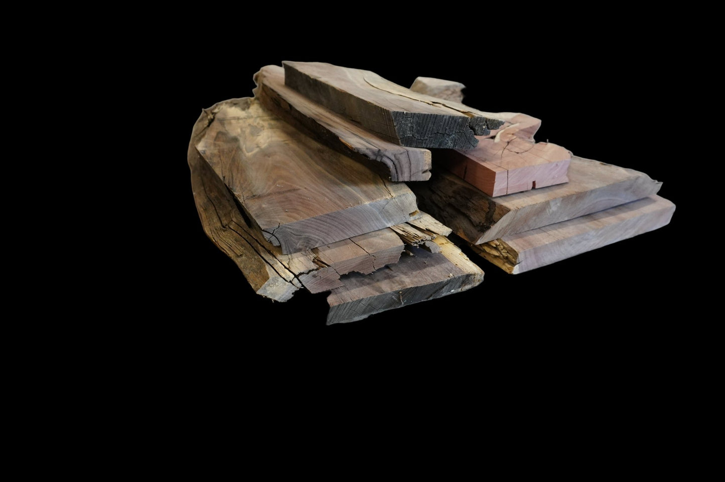 20 - " Walnut Wood Kit Live - Edge - Ol Loggin Sawmill