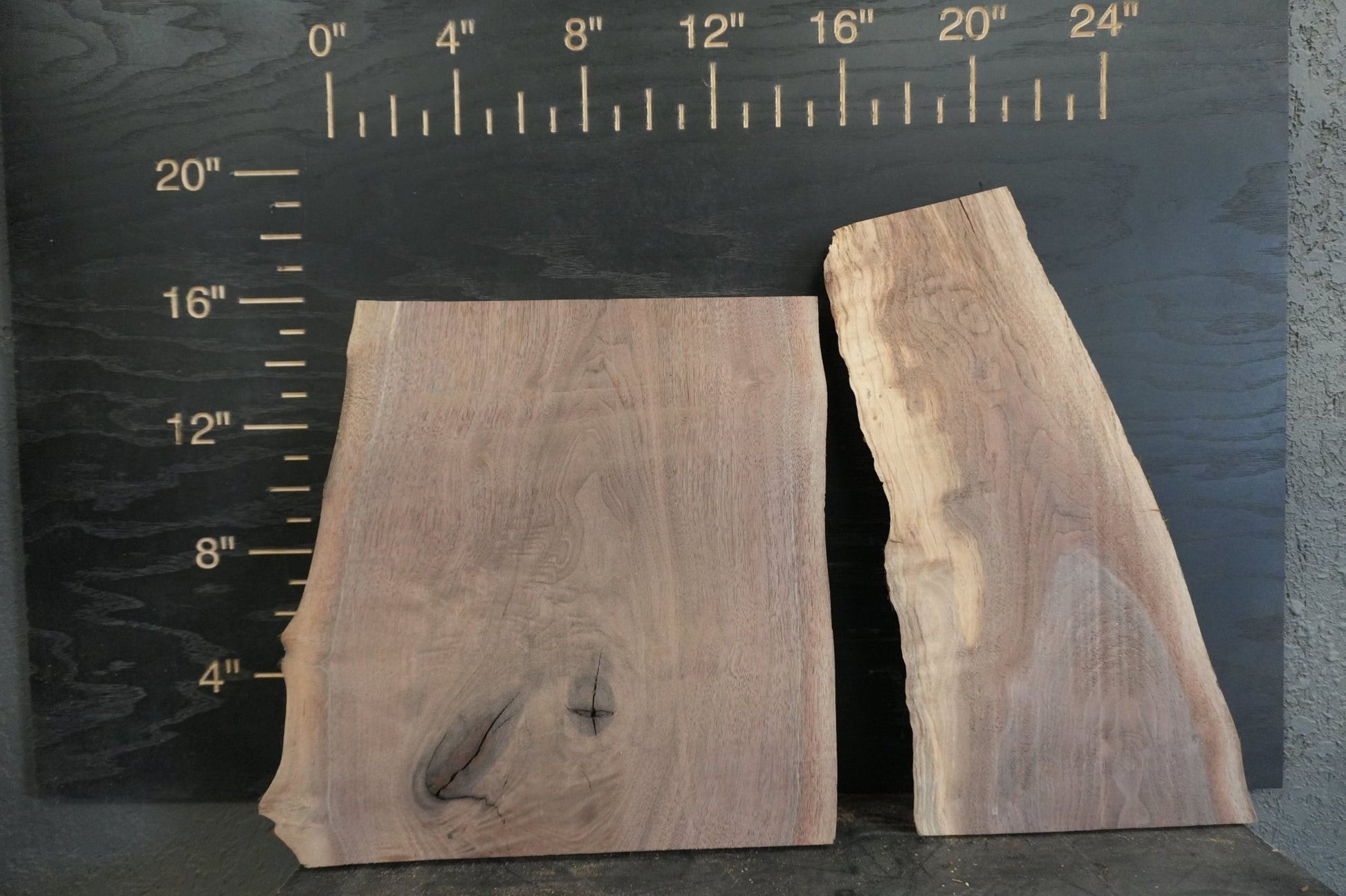 20 - " Walnut Wood Kit Live - Edge - Ol Loggin Sawmill